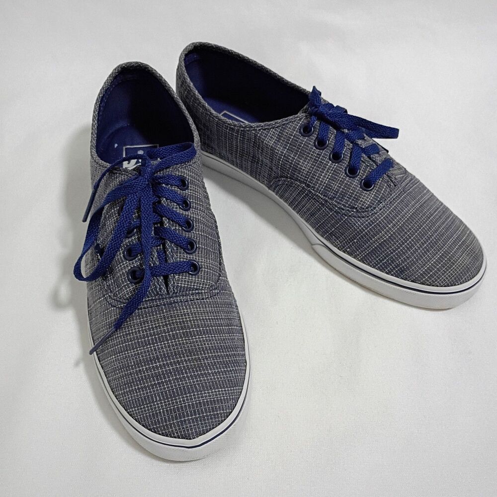 VANS TCHO Unisex Blue Lo Pro Fashion Skate Lace Up Sneaker Women 8 Men 6.5